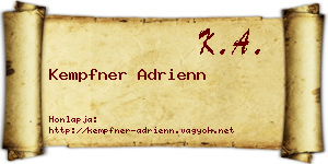 Kempfner Adrienn névjegykártya